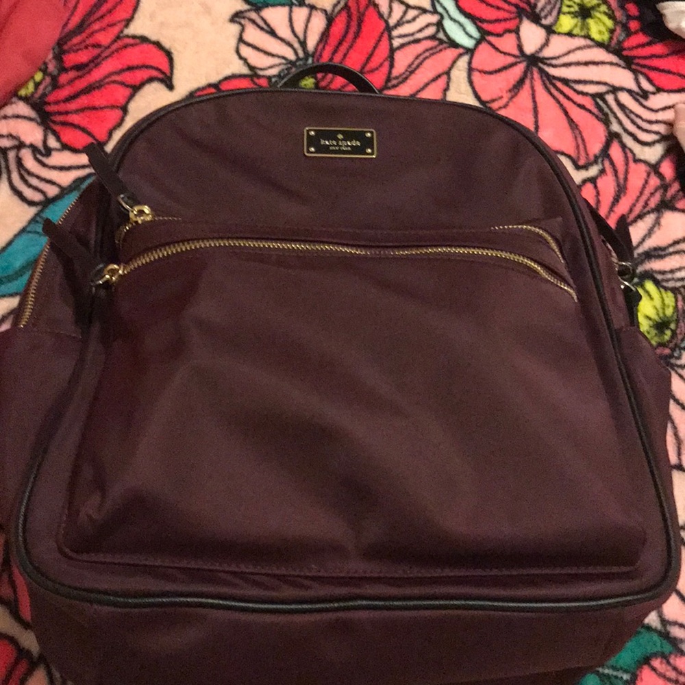 Kate Spade large plum backpack